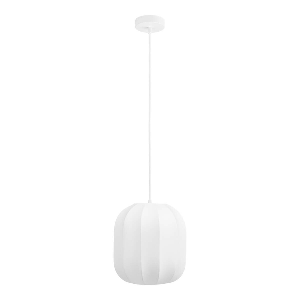 Housenordic Pendelleuchte Coventry weiß Aluminium Holz H/D: ca. 26x25 cm E27 1 Brennstellen