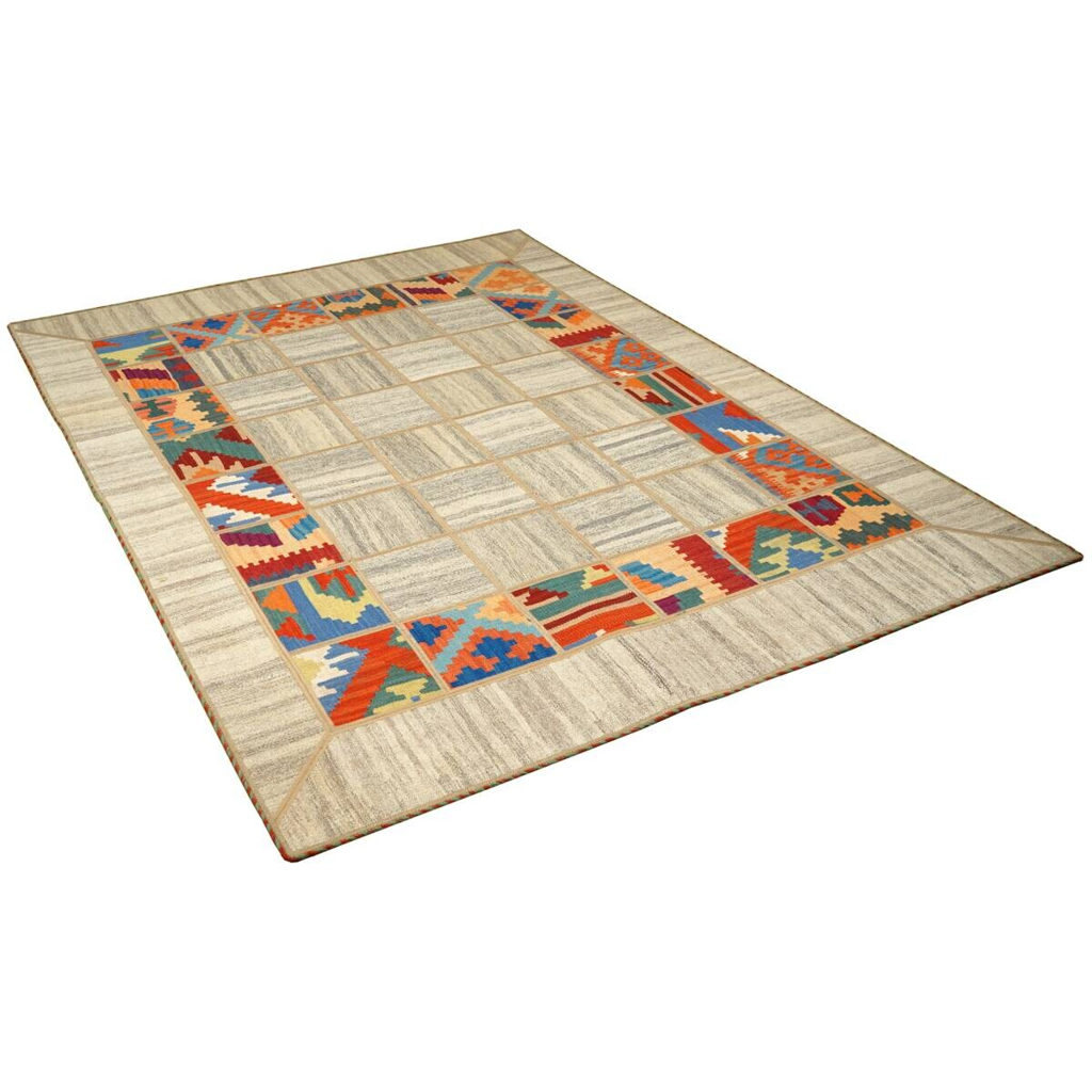 PersaTepp Teppich Kelim Tekkehdouz beige B/H/L: ca. 150x1x200 cm