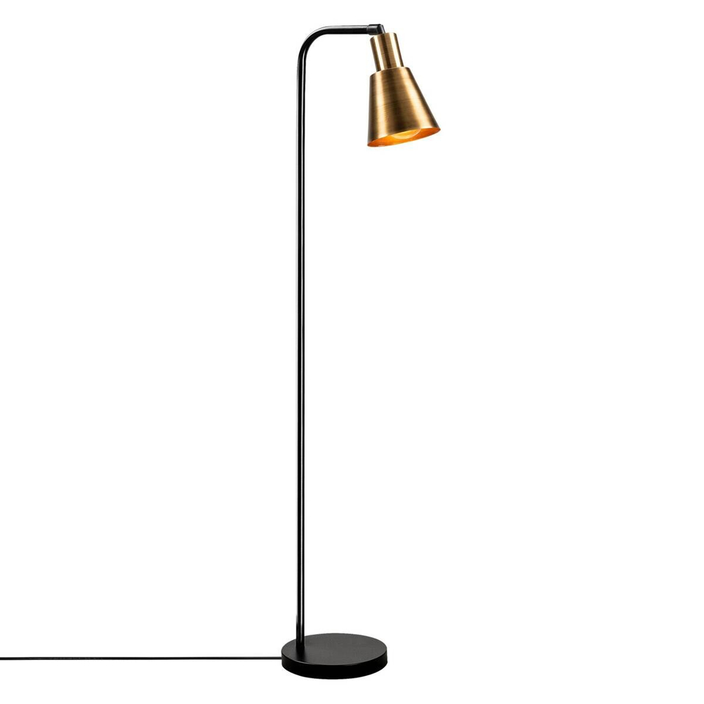 Opviq Stehlampe schwarz Metall B/H/T/L: ca. 22x120x22x30 cm E27 1 Brennstellen