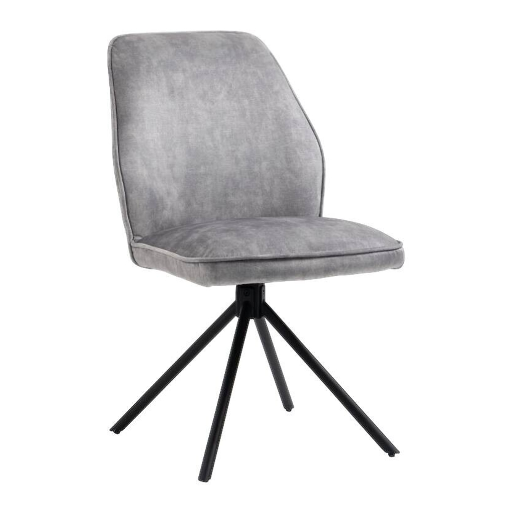 Stuhl Mailand grau Microfaser B/H/T: ca. 53x89x64 cm