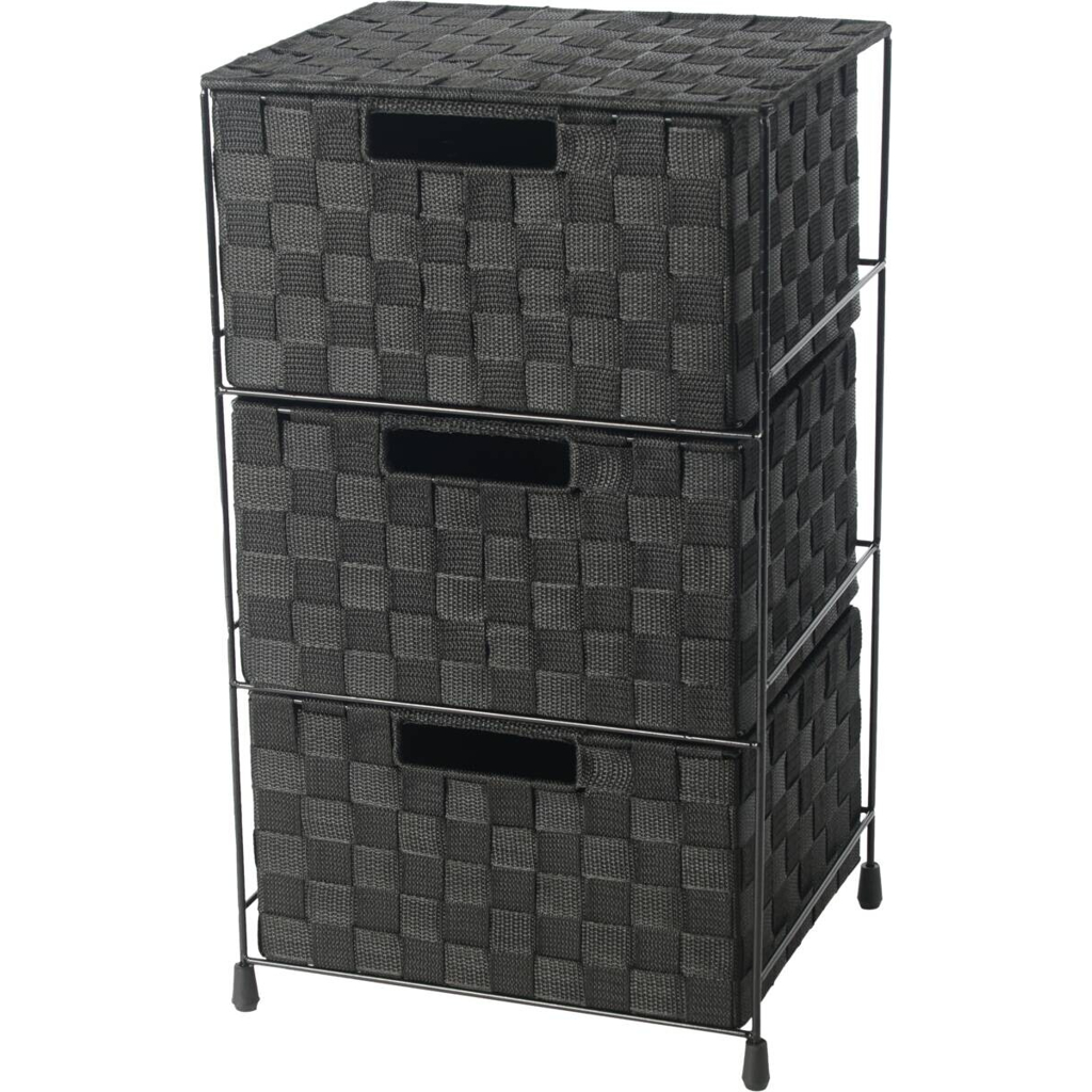 Aufbewahrungsregal schwarz Polyester B/H/L: ca. 25,5x53x31 cm