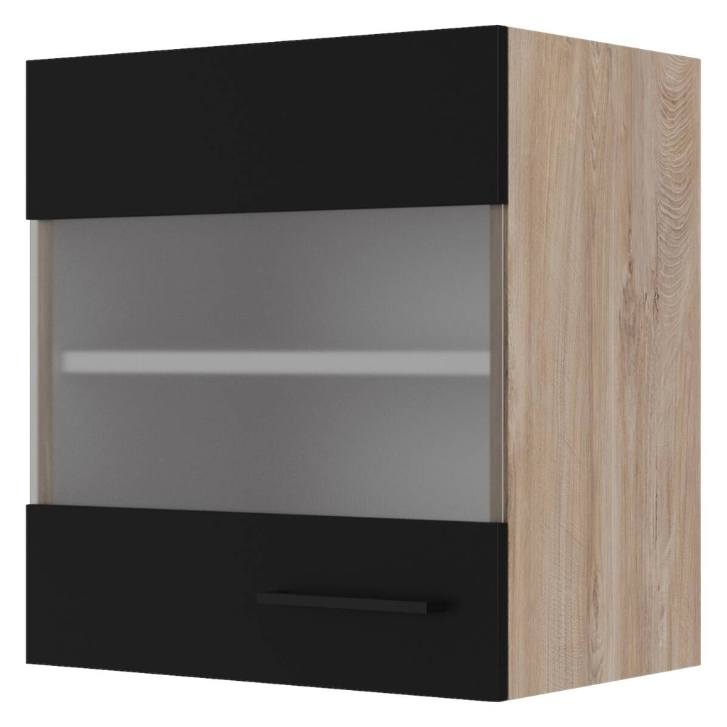 Hängeschrank Capri schwarz matt B/H/T: ca. 50x54,8x32 cm