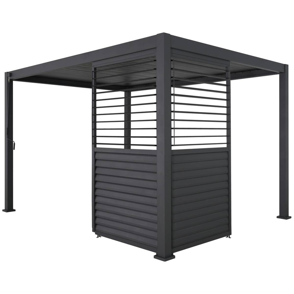 Mirador Lamellenwand für Pergola Deluxe Plus anthrazit Aluminium B/H/L: ca. 93x238,65x7 cm
