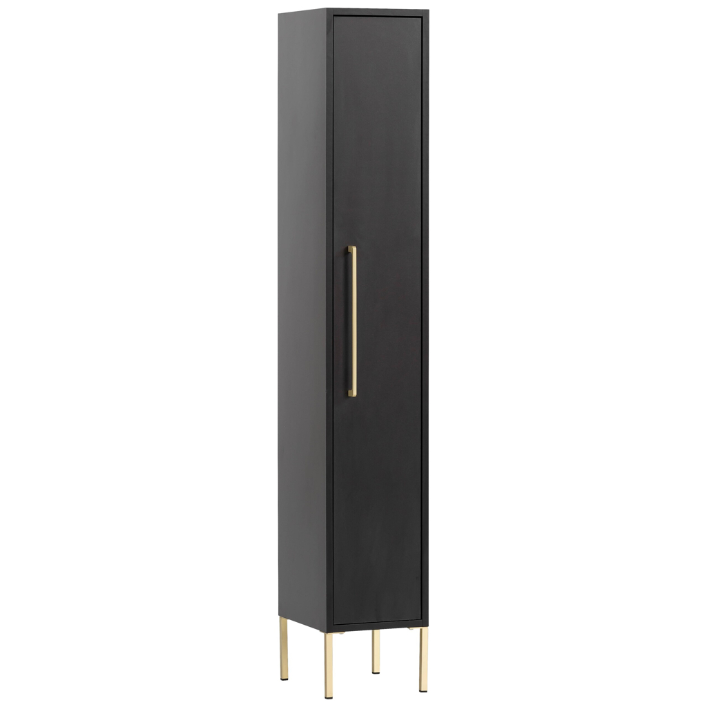 Midischrank Sarah schwarz B/H/T: ca. 25x154,7x30 cm