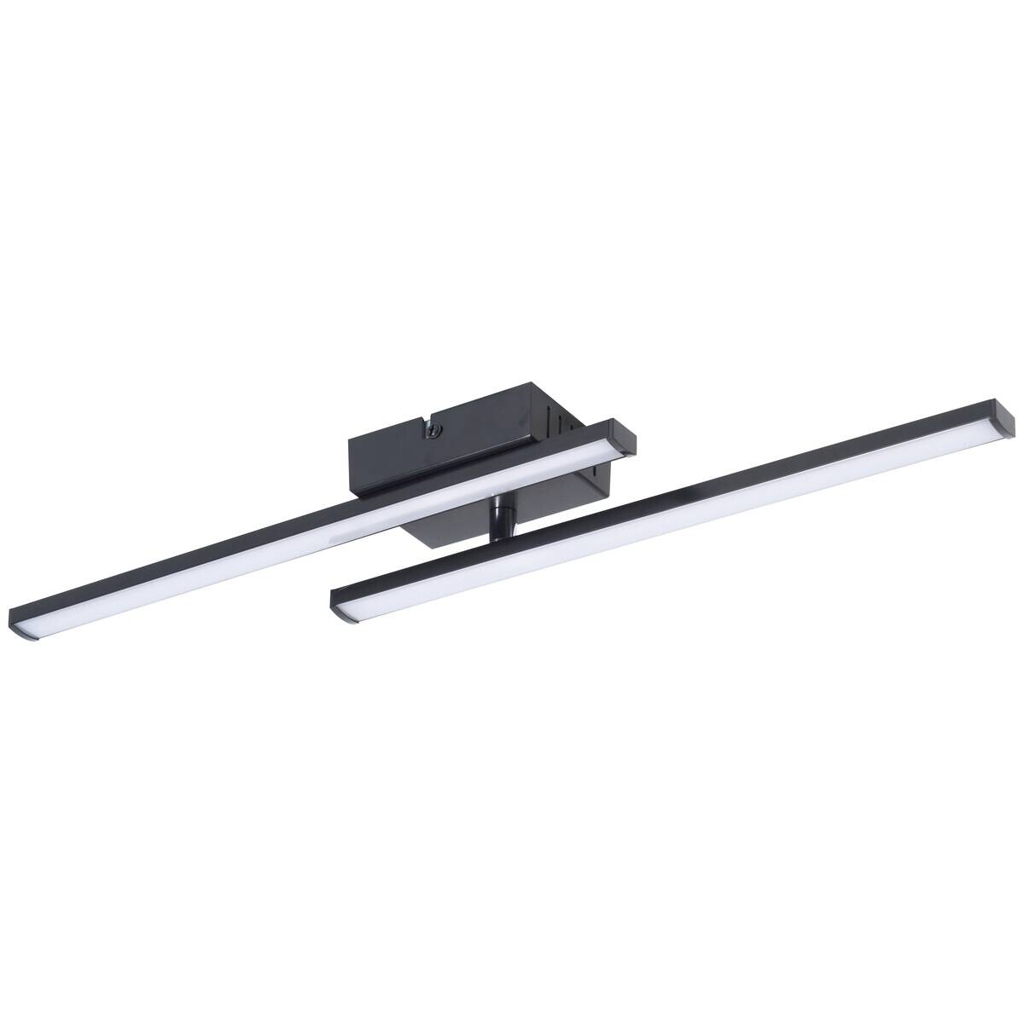 POCOline LED-Deckenleuchte Cleo II schwarz Kunststoff B/H/L: ca. 7x5,6x50 cm