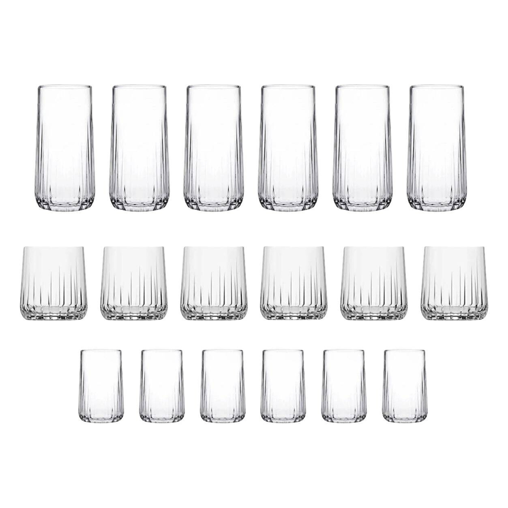 HermiaConcept Gläserset Nova 18-tlg. transparent