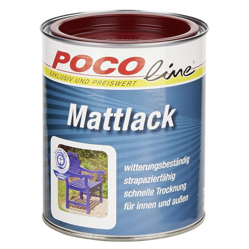 POCOline Acyl Buntlack bordeauxrot seidenmatt ca. 0,75 l