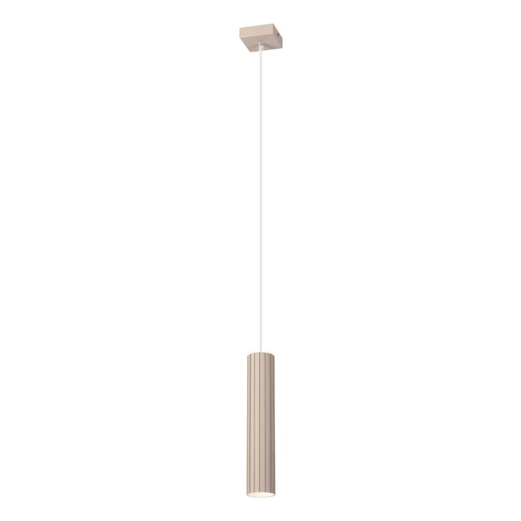 Lamkur Strahler Prisma beige Stahl B/H/L: ca. 6,5x118x6,5 cm 1 Brennstellen