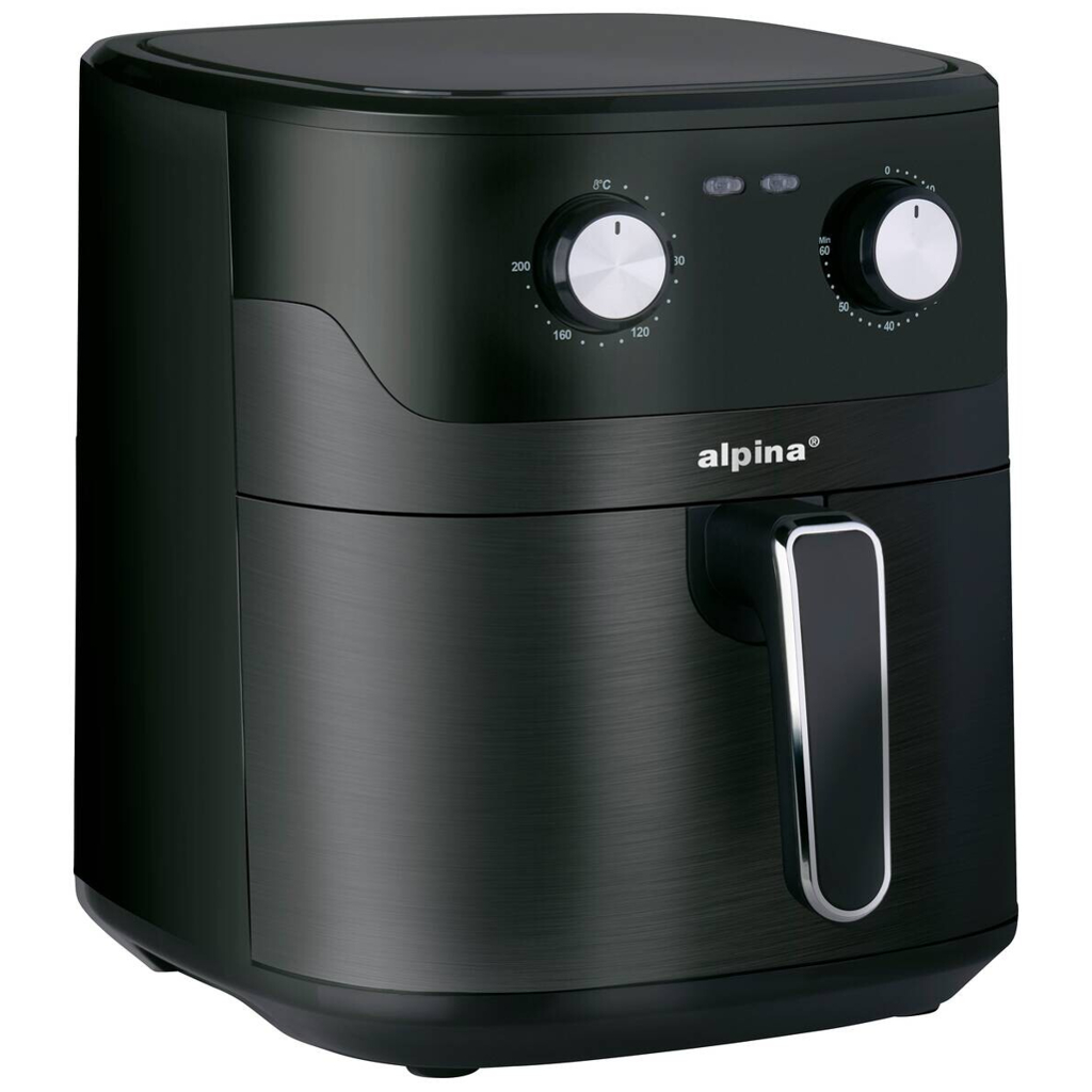 alpina Heißluftfritteuse 871125227216 schwarz Polypropylen B/H/L: ca. 28,7x33,1x38,3 cm ca. 6 l