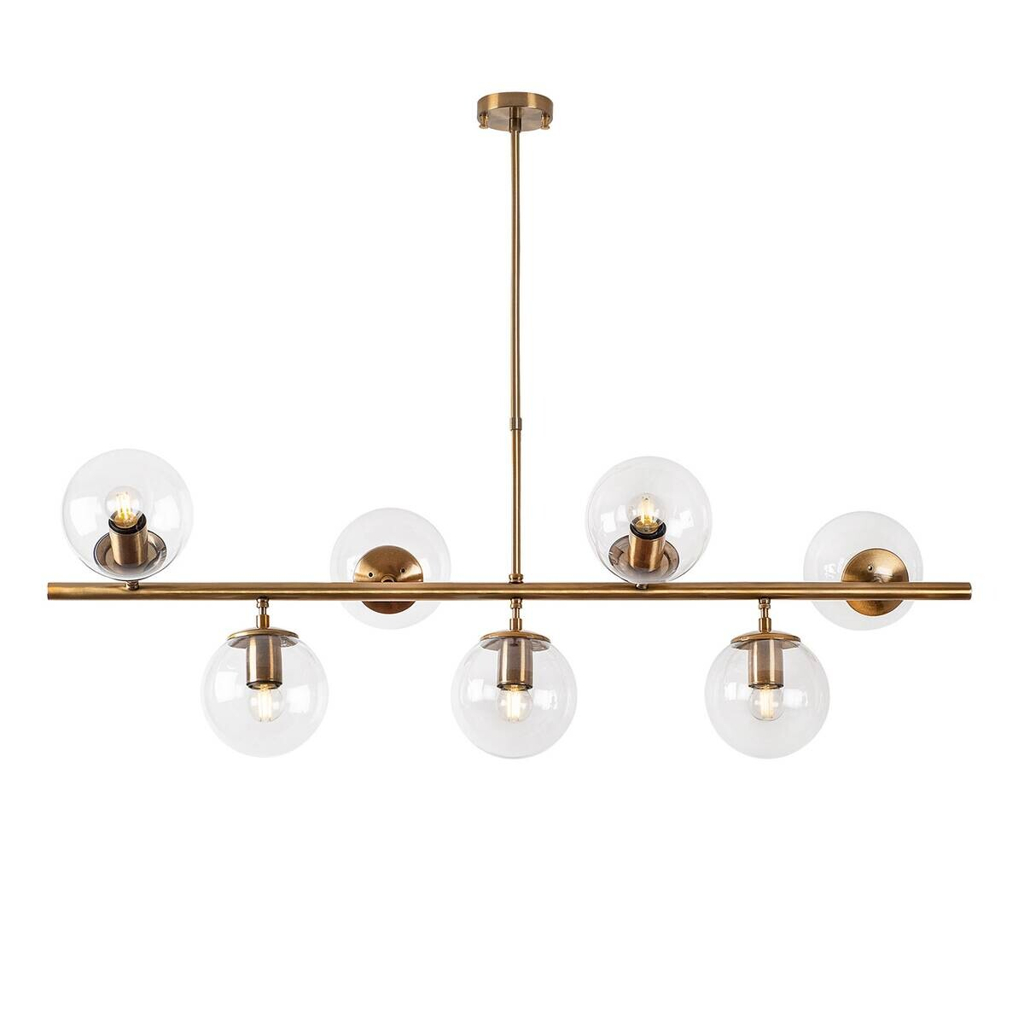 Opviq Deckenleuchte Fazli-10540 Metall B/H/T/L: ca. 113x85x40x113 cm E14 7 Brennstellen