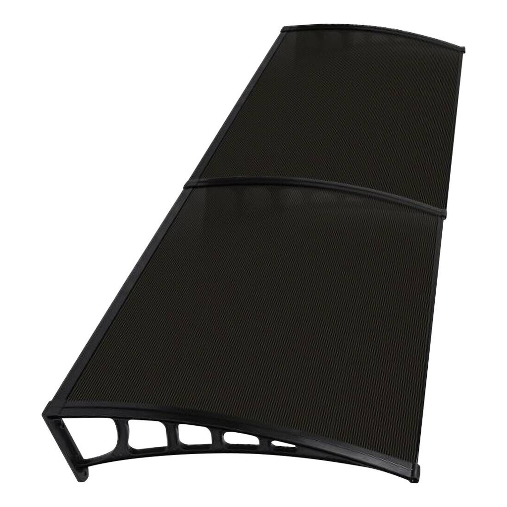 Brosplast Vordach Crocus schwarz B/H/L: ca. 240x23x80 cm