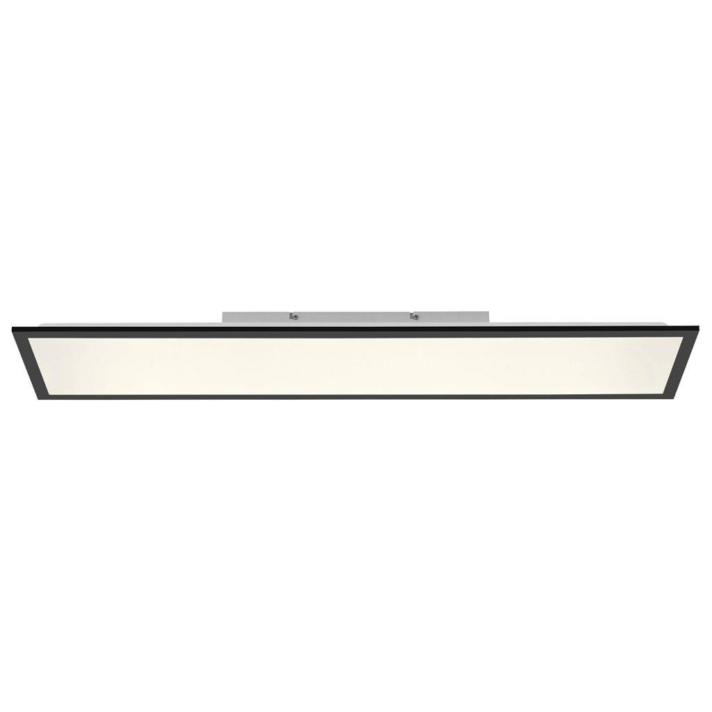 Just Light LED-Deckenleuchte Flat schwarz B/H/L: ca. 25x6,5x100 cm