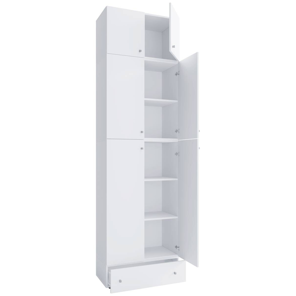 Büroschrank Lona weiß B/H/T: ca. 70x240x39 cm