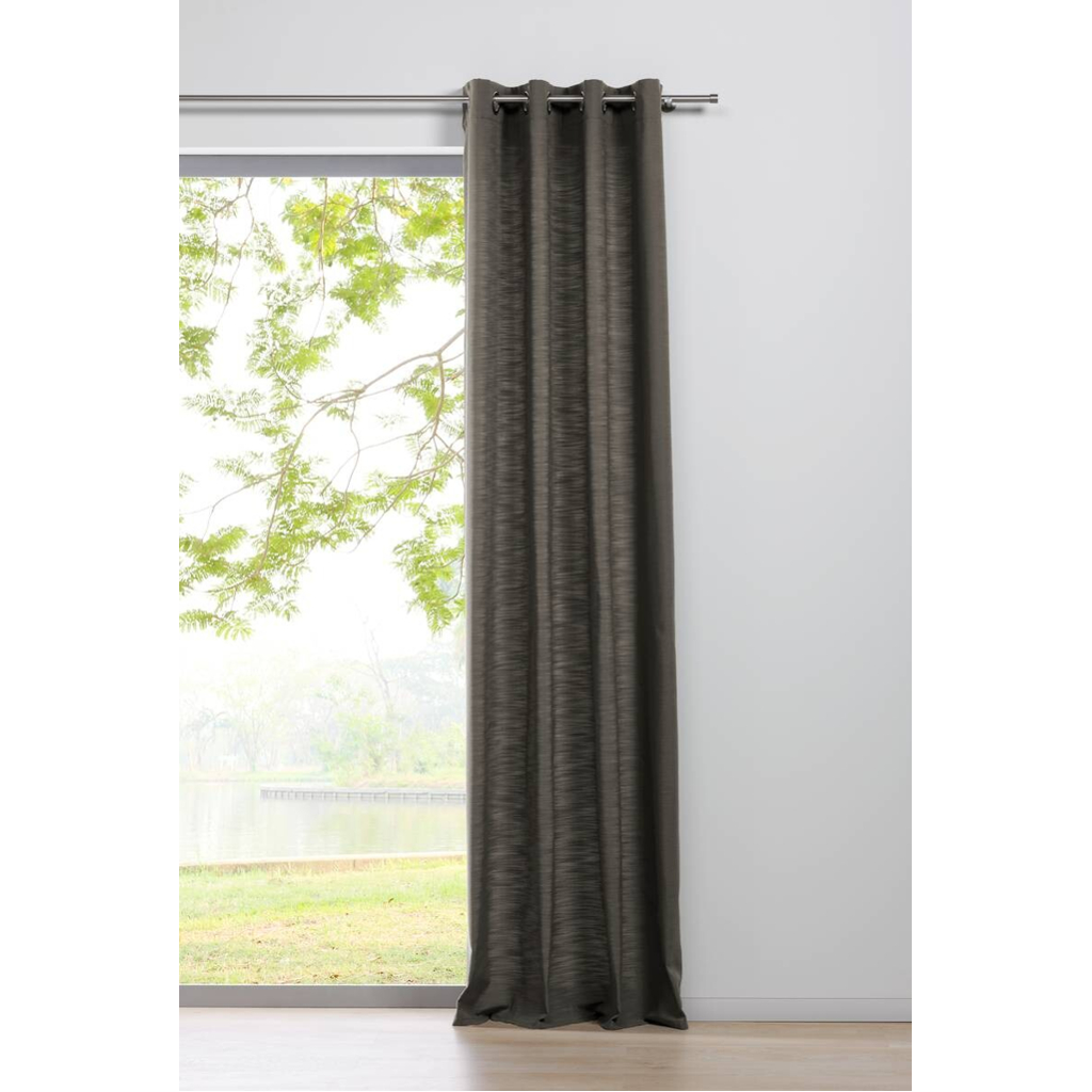 Ösenvorhang 2er Pack Balance taupe B/L: ca. 135x300 cm