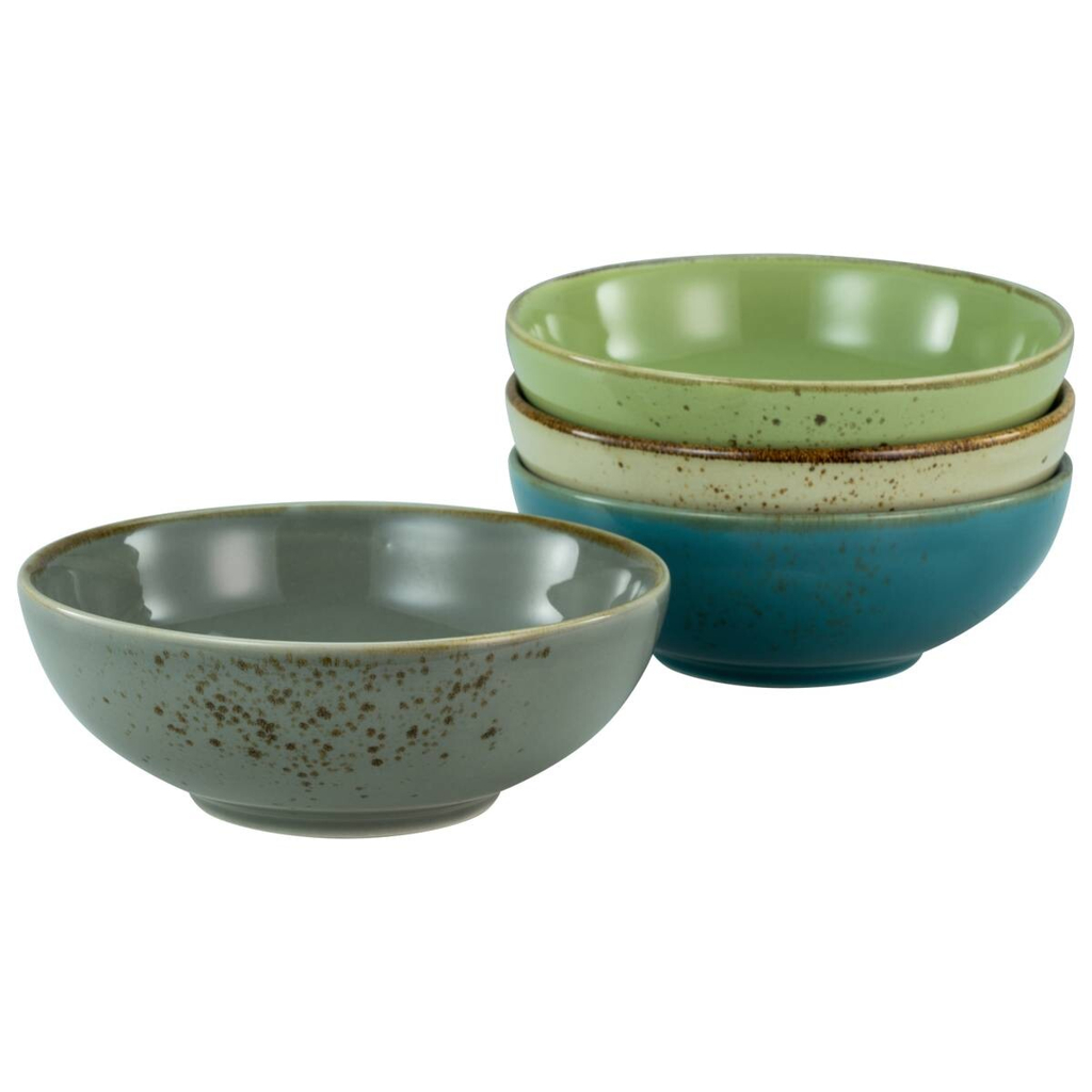 CreaTable Schüsselset Nature Collection multicolor Keramik 4 tlg.