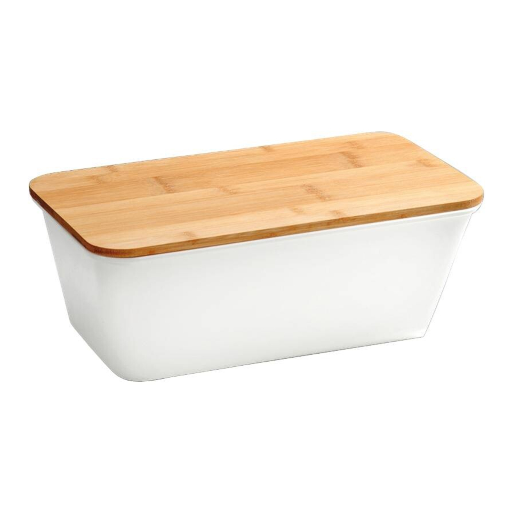 Kesper Brotkasten weiß Kunststoff B/H/L: ca. 20x13,5x35 cm
