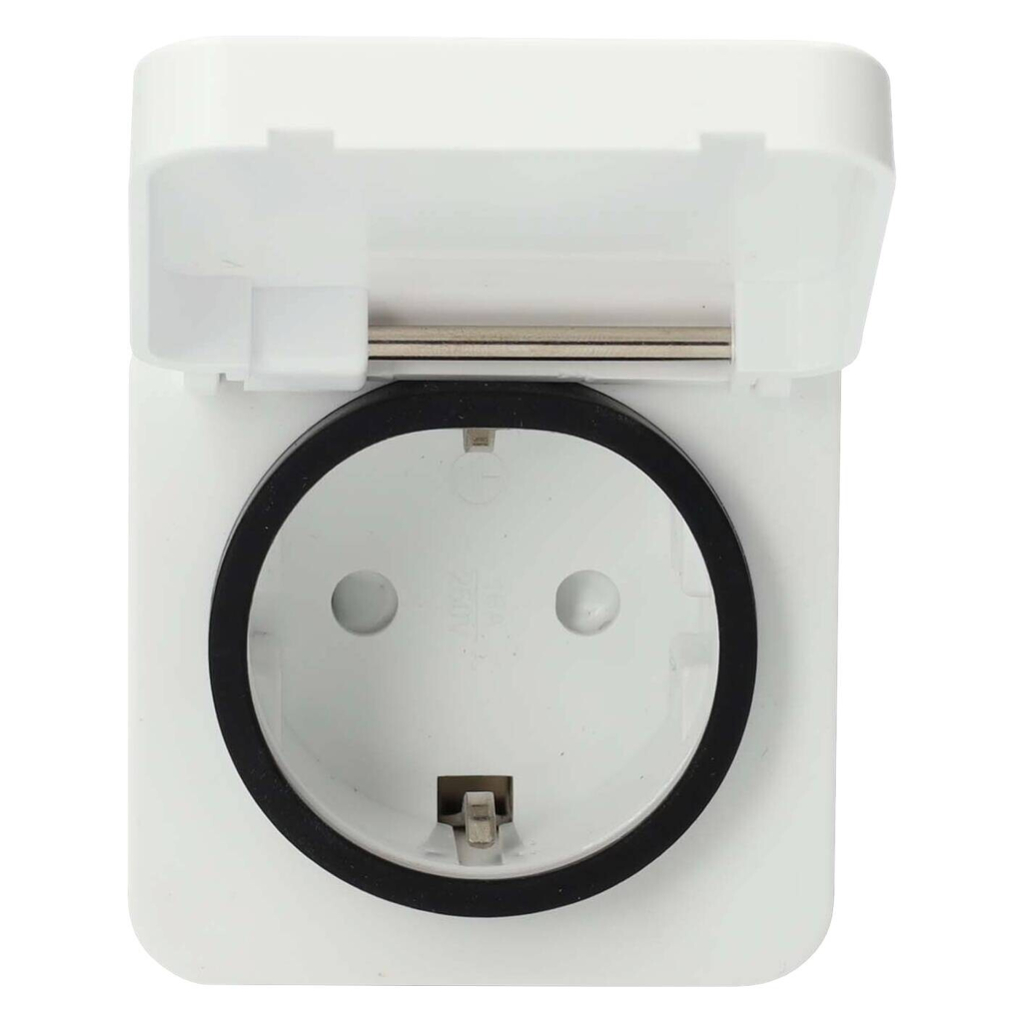 Nedis Smart-Stecker weiß grau Polycarbonat B/H/L: ca. 6x9,9x6 cm