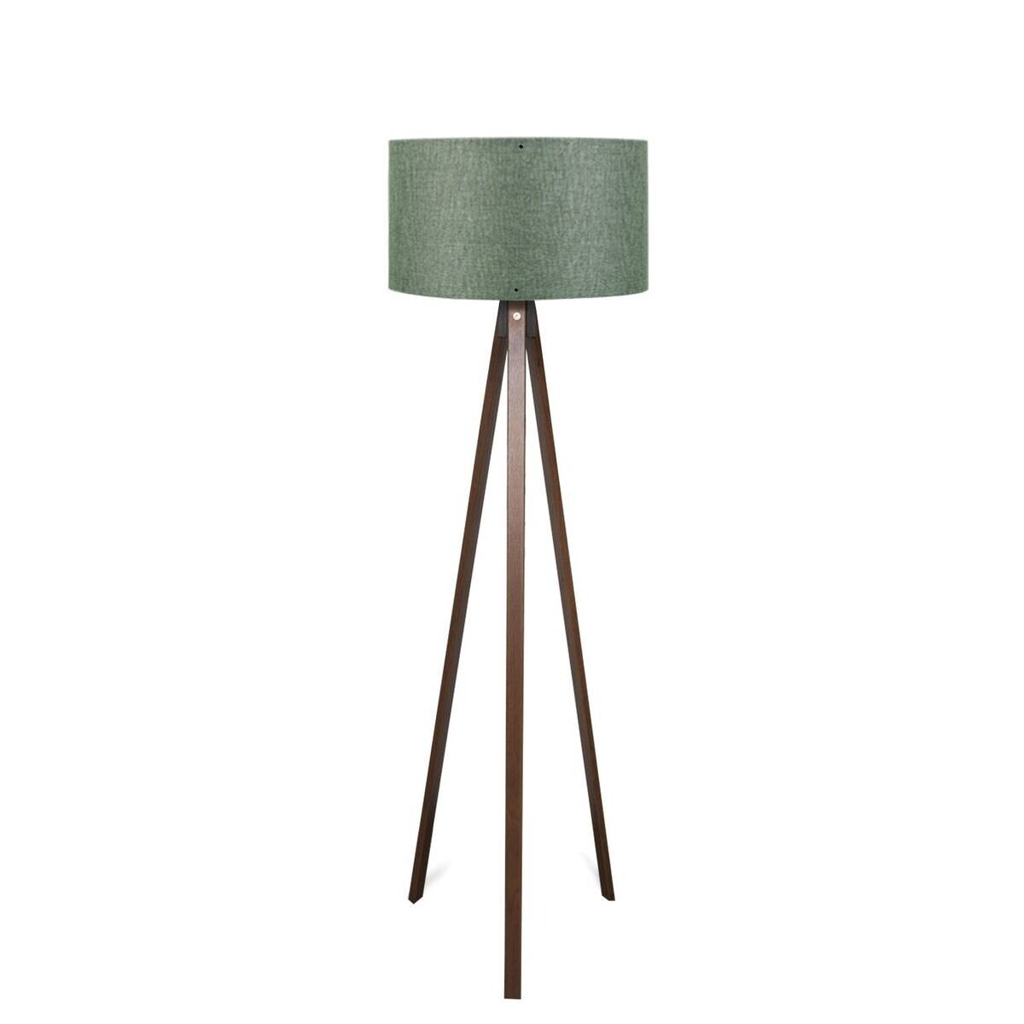 Opviq Stehlampe grün PVC MDF B/H/T/L/D: ca. 38x140x38x38x38 cm E27 1 Brennstellen