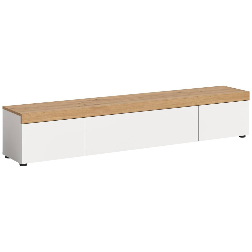 Lowboard RUDA Artisan Oak Nachbildung weiß B/H/T: ca. 180x34x33 cm
