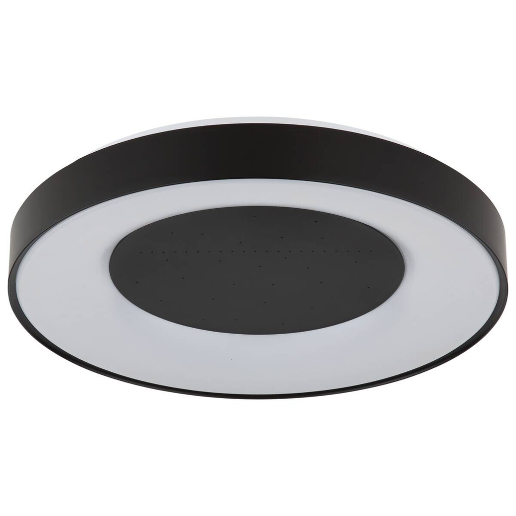 GLOBO Deckenventilator schwarz weiß Kunststoff Metall B/H/L: ca. 10x52,5x52 cm