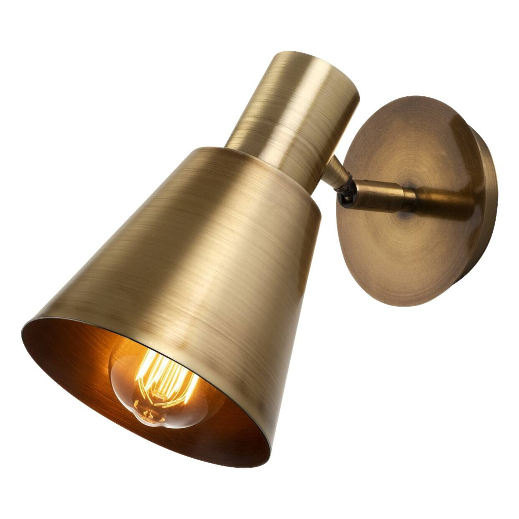 Opviq Wandleuchte Kem bronze Metall B/H/T/L/D: ca. 14x22x14x25x14 cm E27 1 Brennstellen
