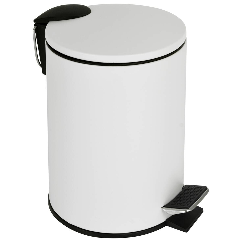 Kosmetikeimer weiß Edelstahl ca. 2,6 l