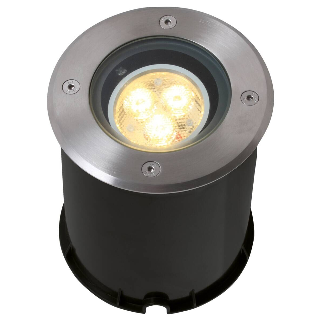 LED-Einbauleuchten 4043150 stahlfarbig B/H/T: ca. 12,5x14,5x12,5 cm
