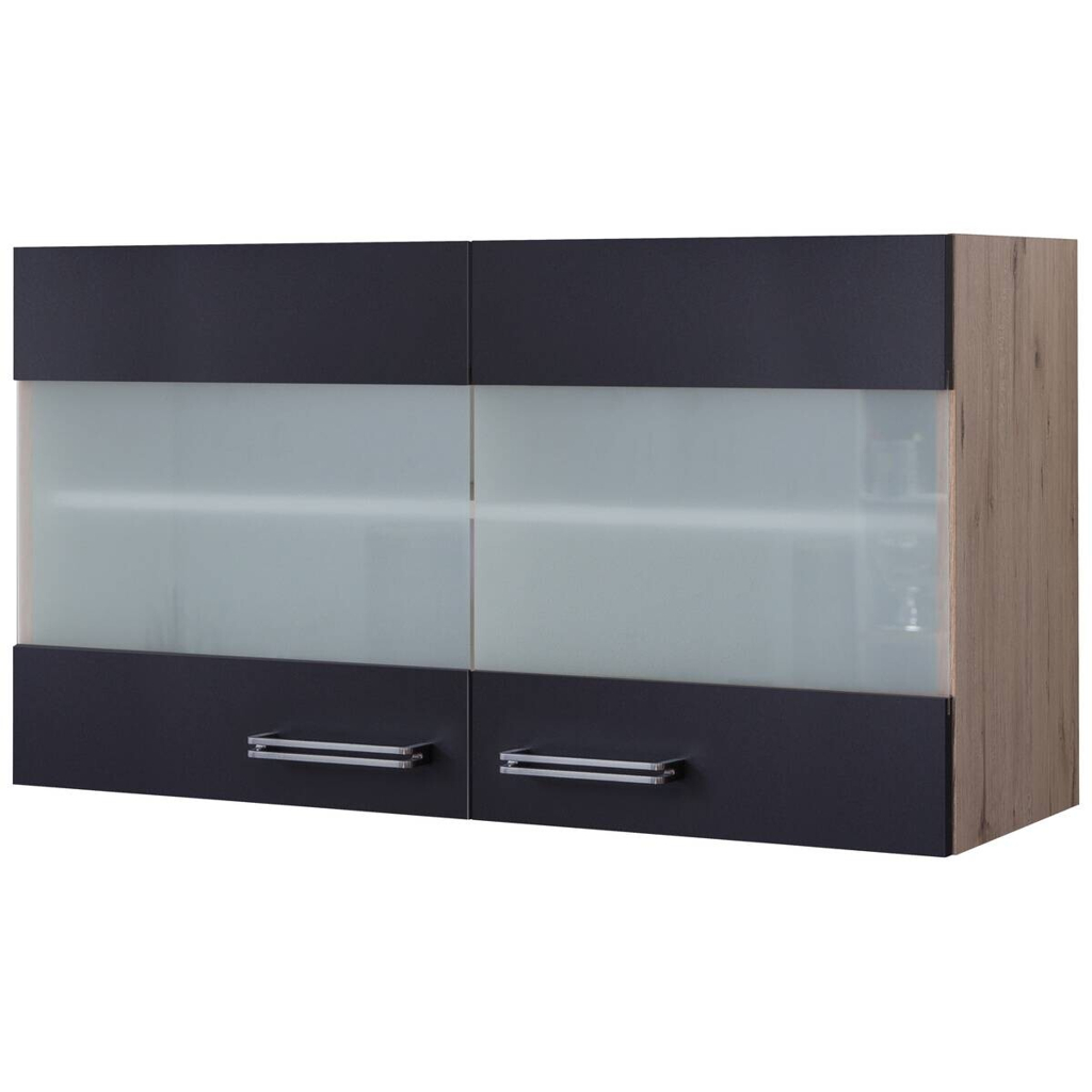 Hängeschrank Elva anthrazit strukturiert B/H/T: ca. 100x54,8x32 cm