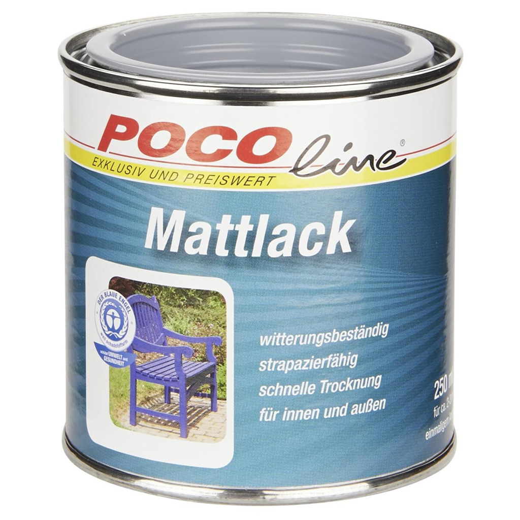 POCOline Acyl Buntlack Silbergrau seidenmatt ca. 0,25 l