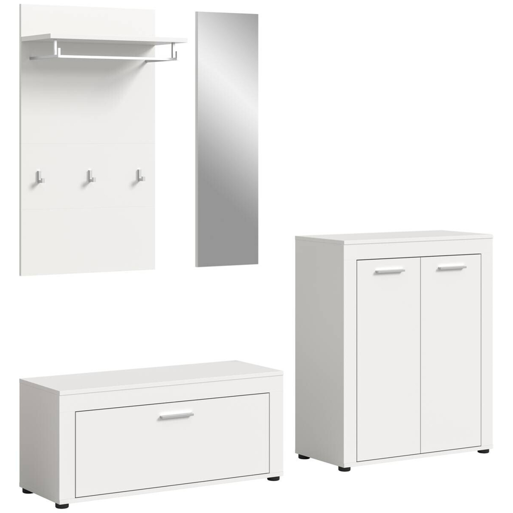 Garderobe JAM weiß B/H/T: ca. 200x191x35 cm