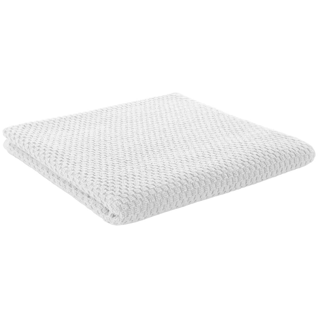 POCOline Duschtuch Popcorn weiß Baumwolle B/L: ca. 70x140 cm