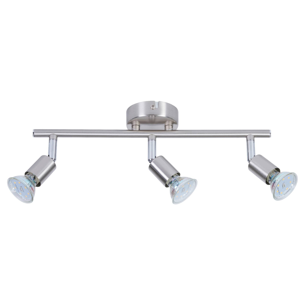 POCOline LED-Spot 3-flg. Boris nickel B/H/L: ca. 10x8x36 cm 3 Brennstellen