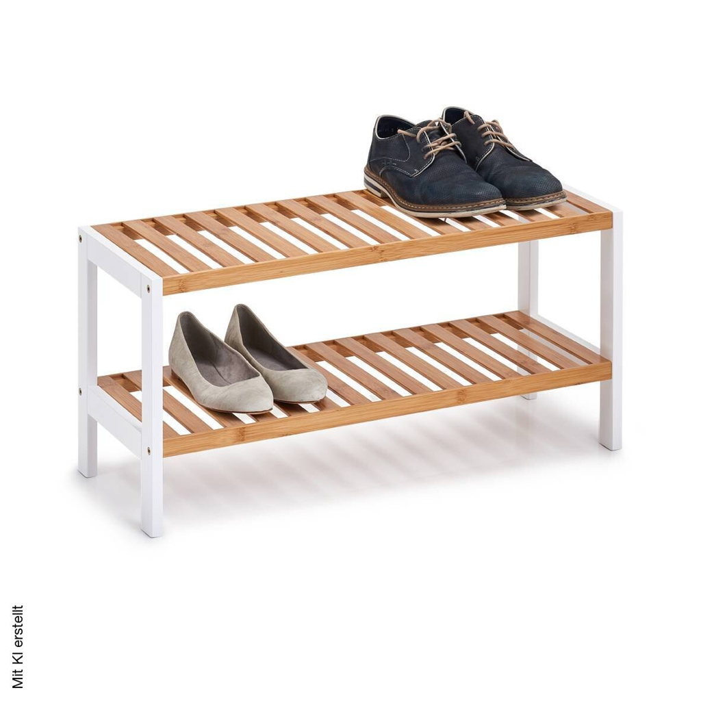 Zeller Schuhregal natur Bambus B/H/T: ca. 70x33x26 cm