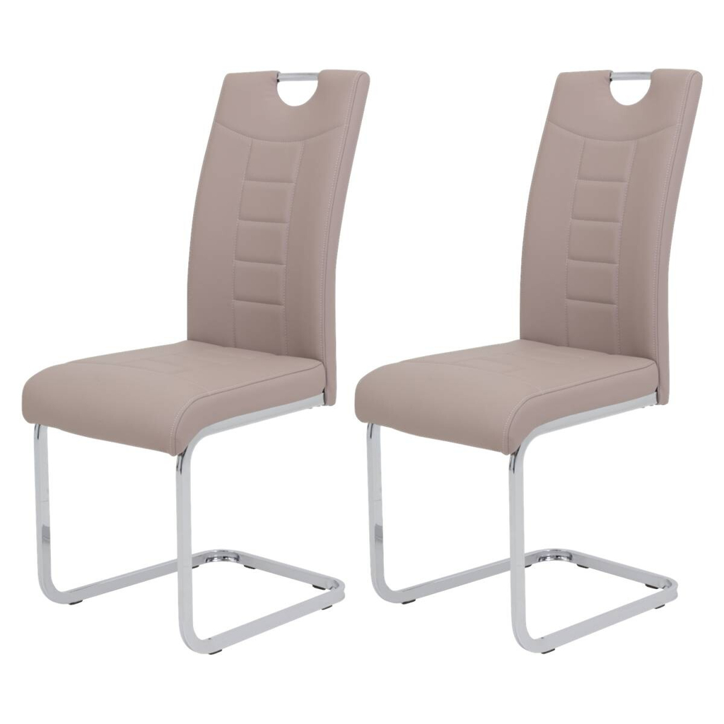 Hela Schwingstuhl Ruby 2er Set Cappuccino Kunstleder B/H/T: ca. 44x103x60 cm 509485200