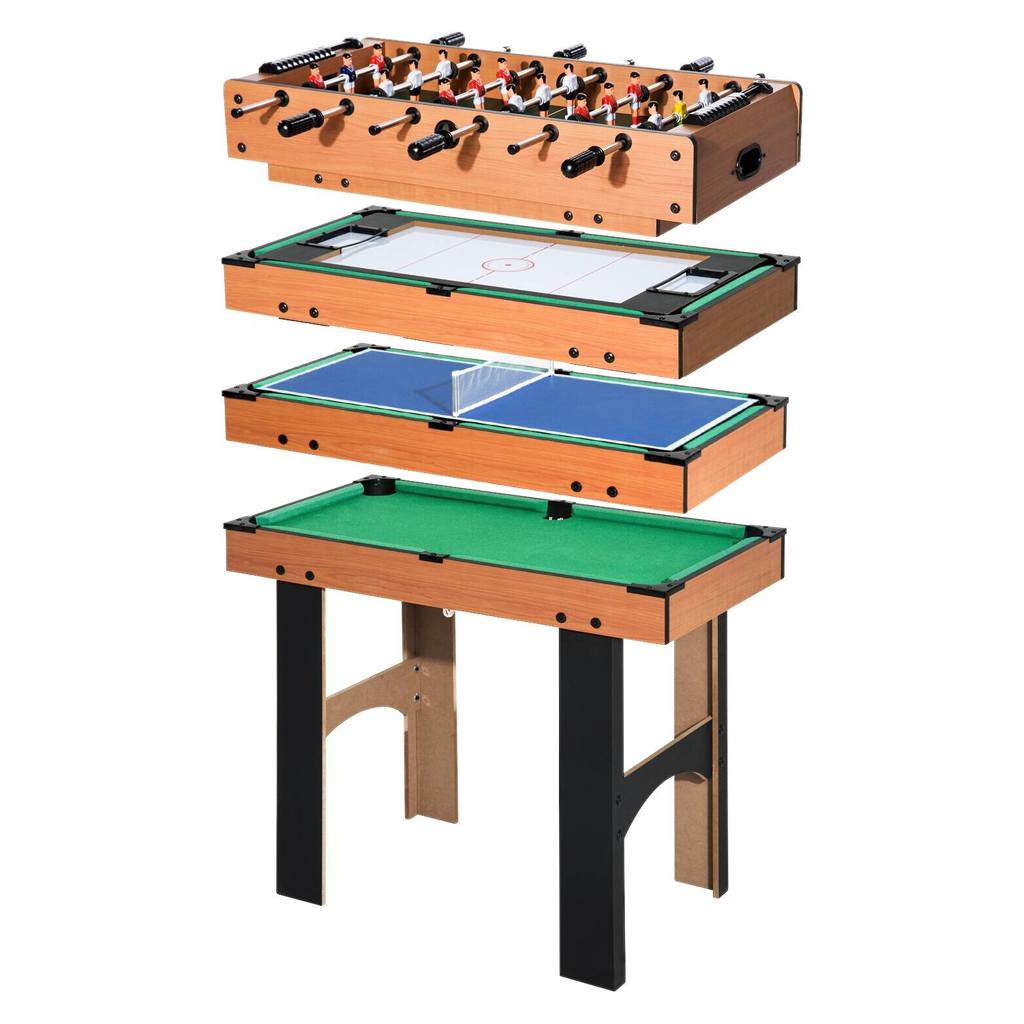 HOMCOM Multispieltisch schwarz MDF B/H/L: ca. 43x73x87 cm