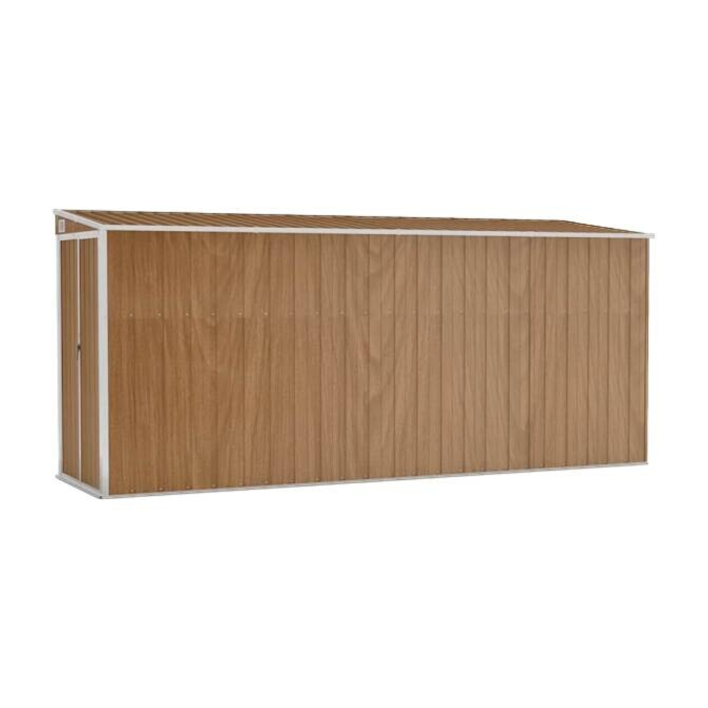 vidaXL Gartenhaus braun B/H/T: ca. 118x178x382 cm