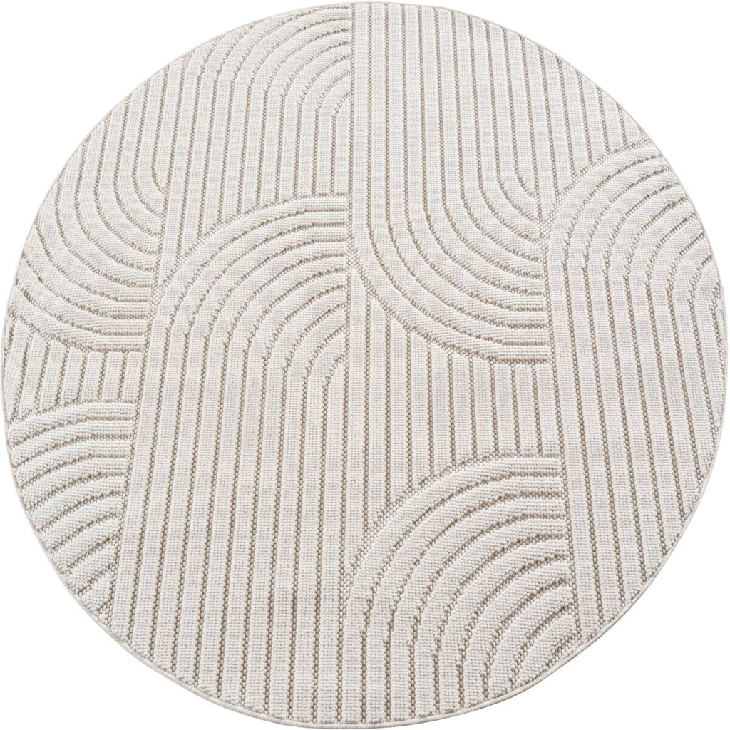 Ayyildiz Kurzflorteppich HELIX creme B/H/L: ca. 120x0,7x120 cm