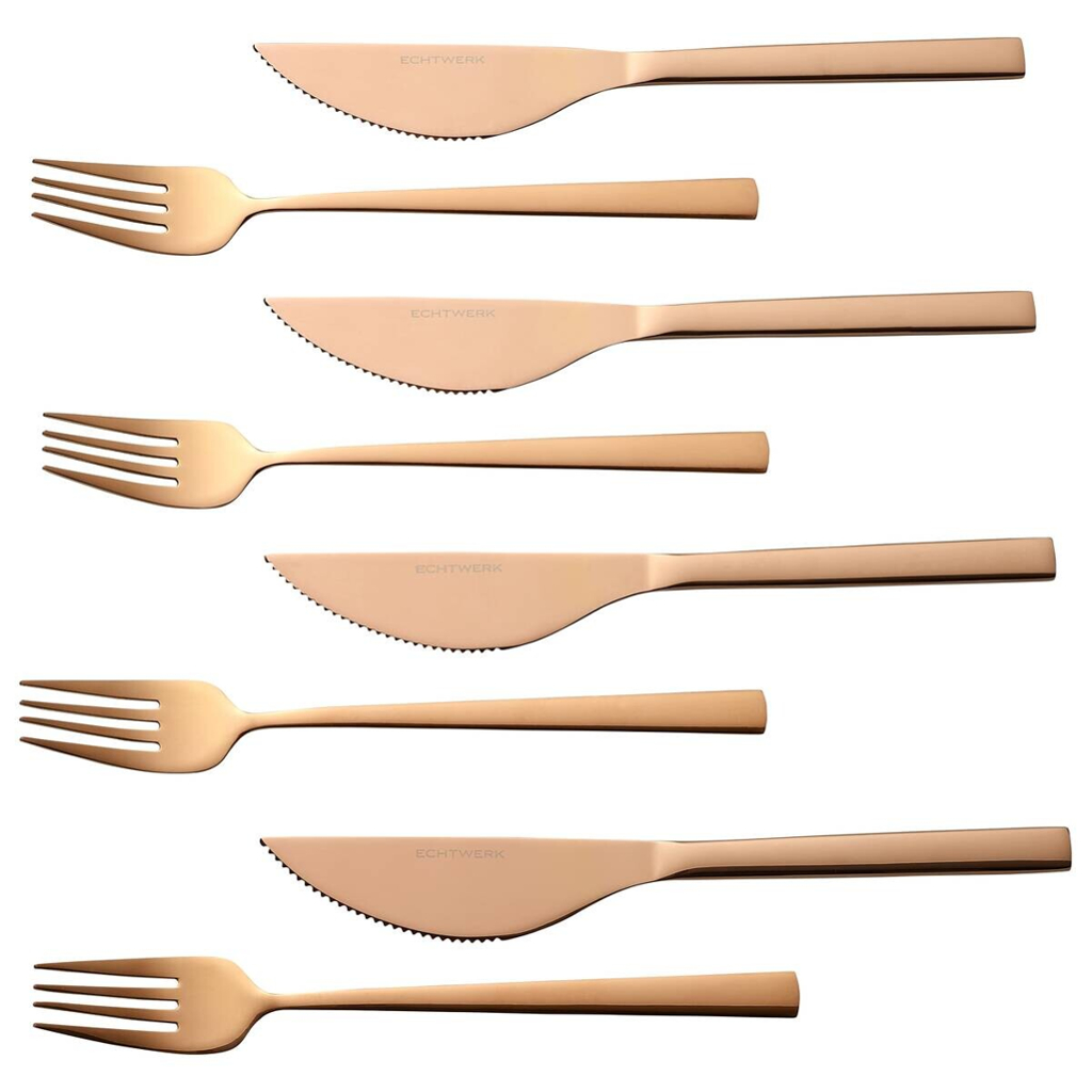 ECHTWERK Besteckset bronze Edelstahl 8 tlg.