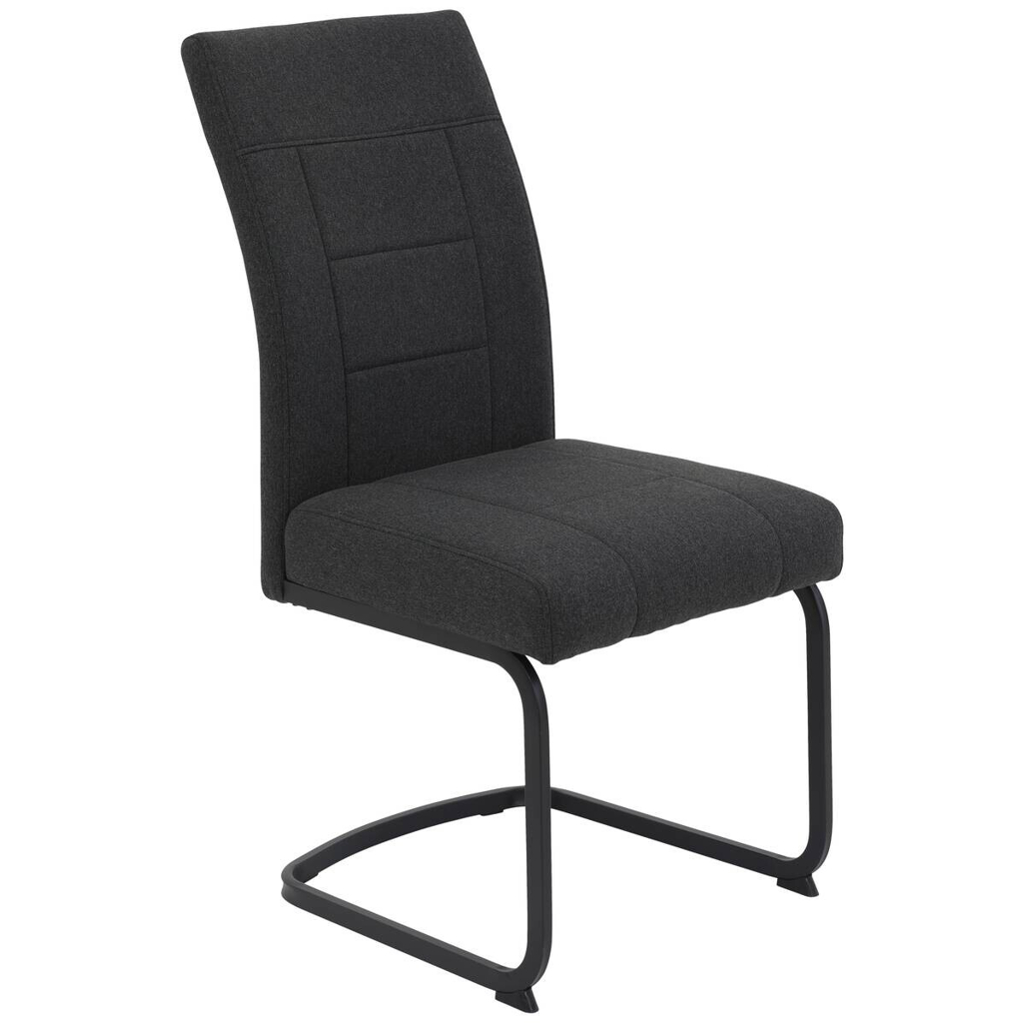 Schwingstuhl Brindisi, 4er-Set anthrazit Webstoff B/H/T: ca. 48x98,5x67 cm