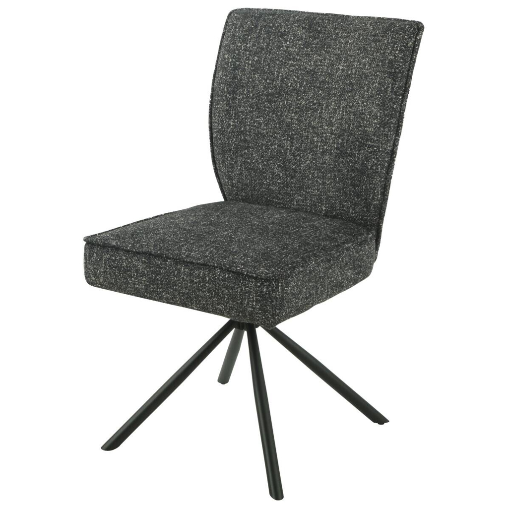 Drehstuhl Ellen anthrazit schwarz Metall B/H/T: ca. 49x89,5x62 cm