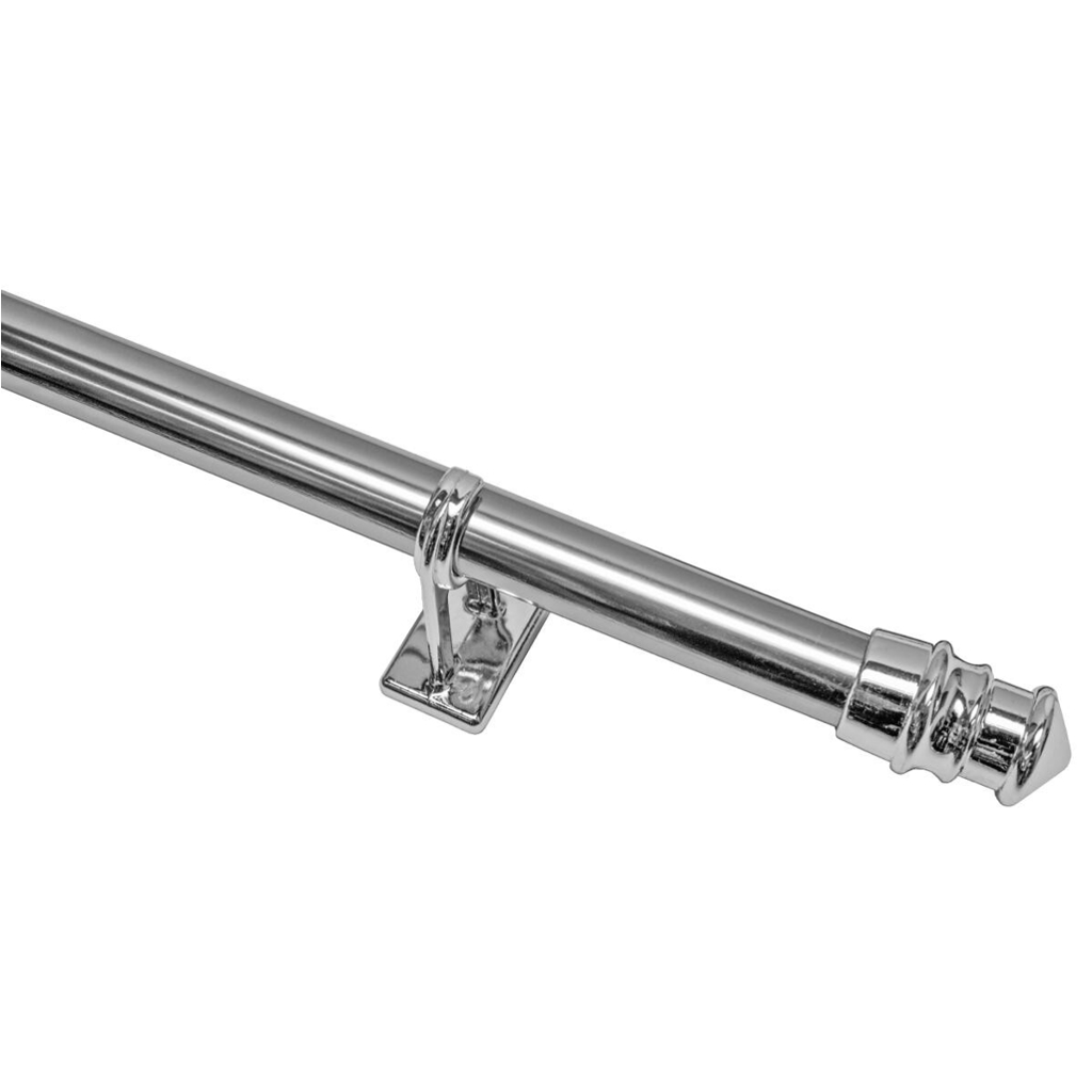 Boviva Bistrostange Madrid Chrom Metall D: ca. 1 cm ausziehbar von ca. 75 bis 125 cm 1.0 Läufe
