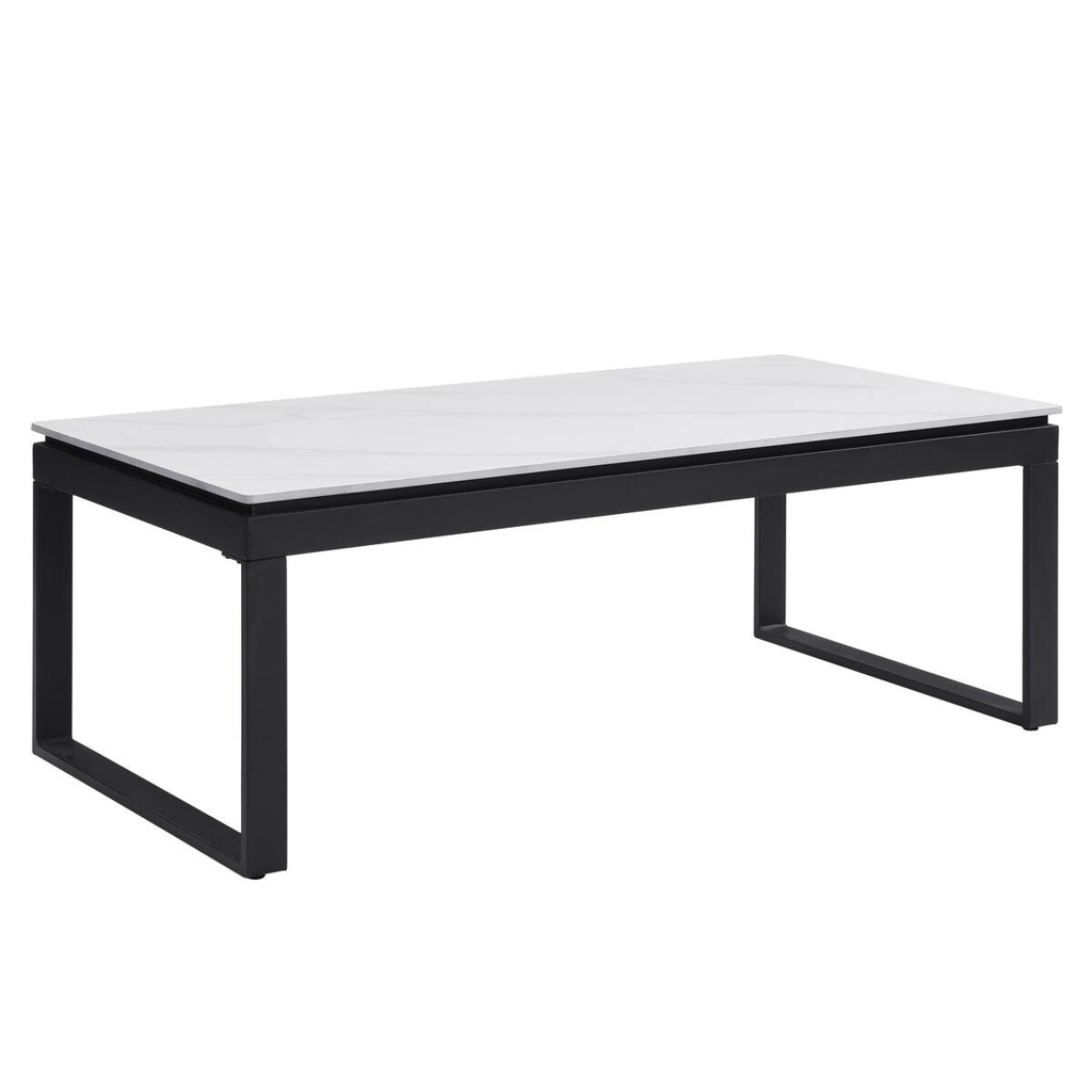 Couchtisch Klara weiß Marmor Optik B/H/T: ca. 120x45x60 cm