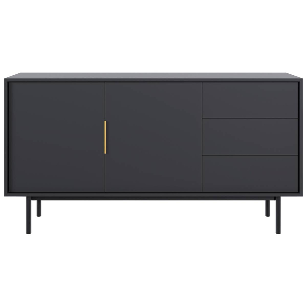 Kommode VIVA schwarz B/H/T: ca. 154x82x39 cm