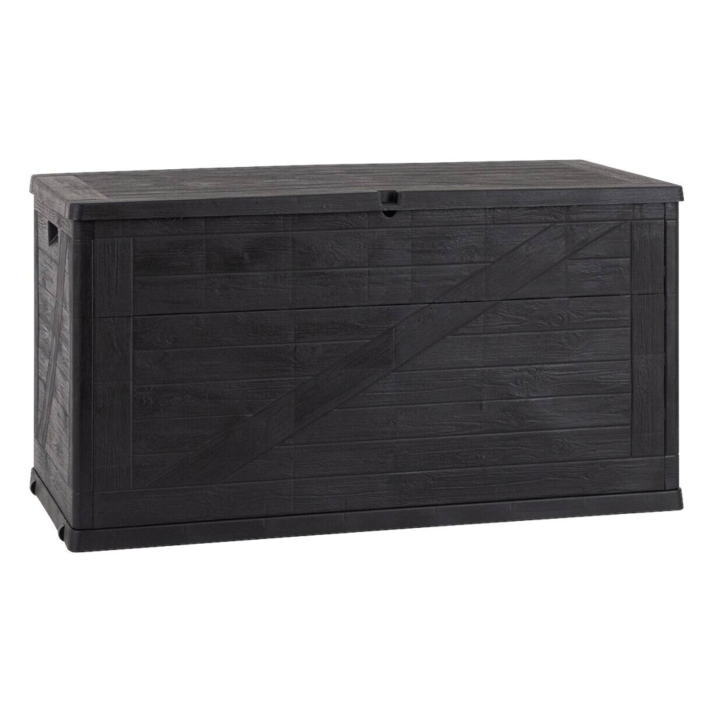 Toomax Aufbewahrungsbox Wood anthrazit Kunststoff B/H/L: ca. 63x56x120 cm