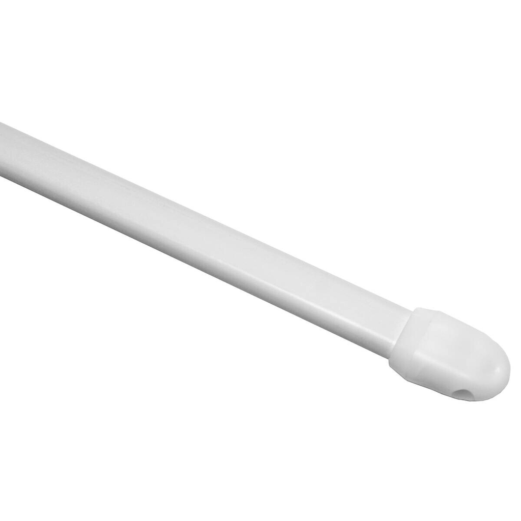 Boviva Vitragenstange weiß Metall D: ca. 1,1 cm ausziehbar von ca. 40 bis 60 cm 1.0 Läufe