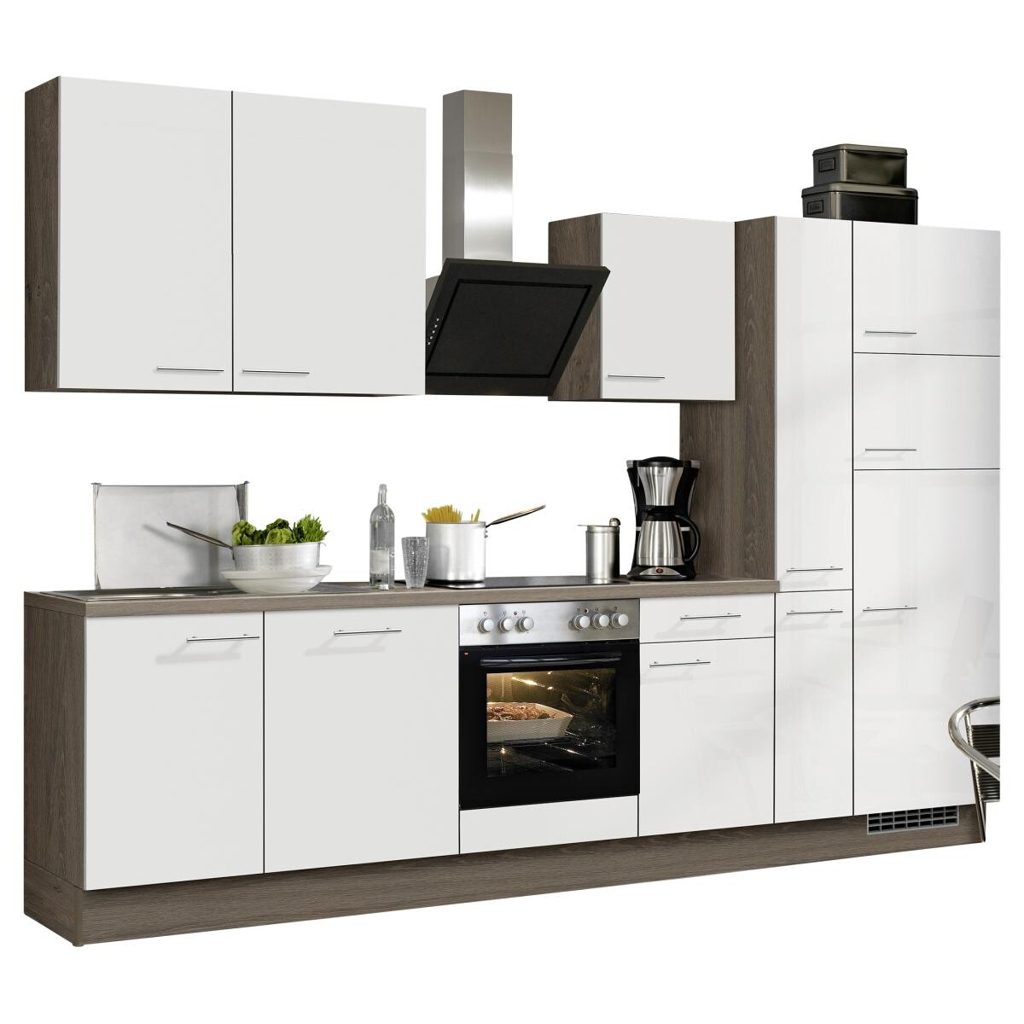 Impuls Küchenblock IP4050 weiß Hochglanz B/T: ca. 310x60 cm