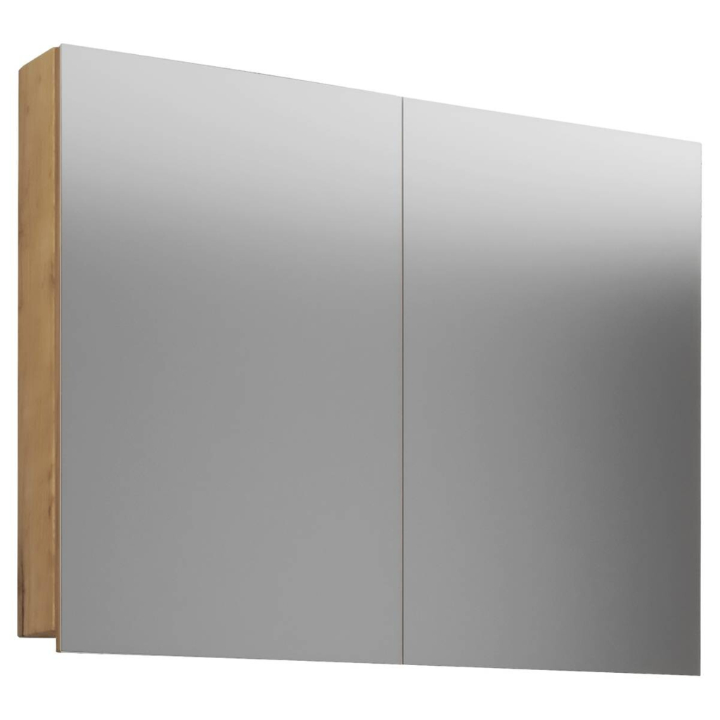 Spiegelschrank Badinos Eiche Honig Nachbildung B/H/T: ca. 80x62x12 cm
