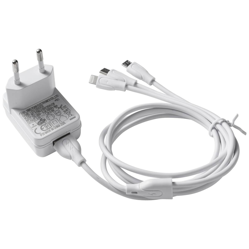 POCOline USB-Adapter-Set ca. 1,15 m weiß Kunststoff