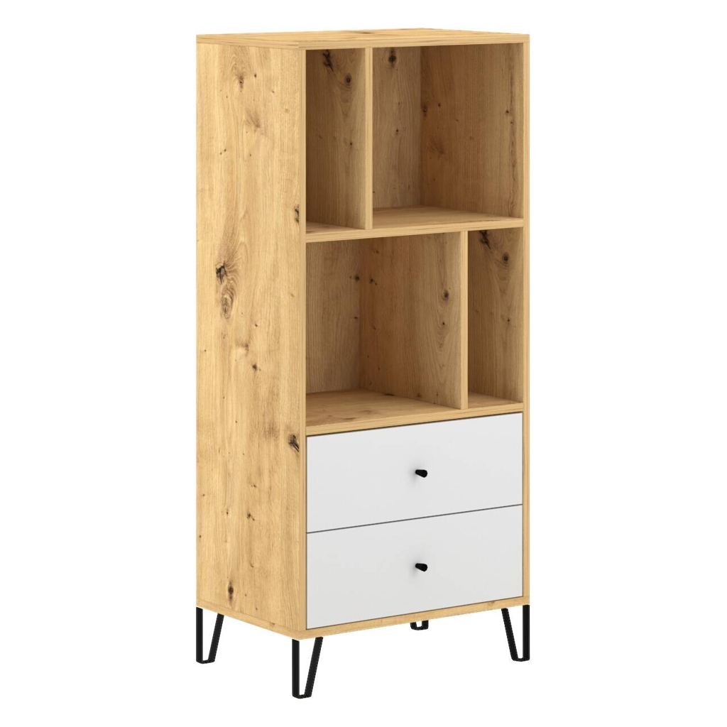 Regal BILBAO Eiche Artisan Nachbildung B/H/T: ca. 63,4x135,2x40 cm