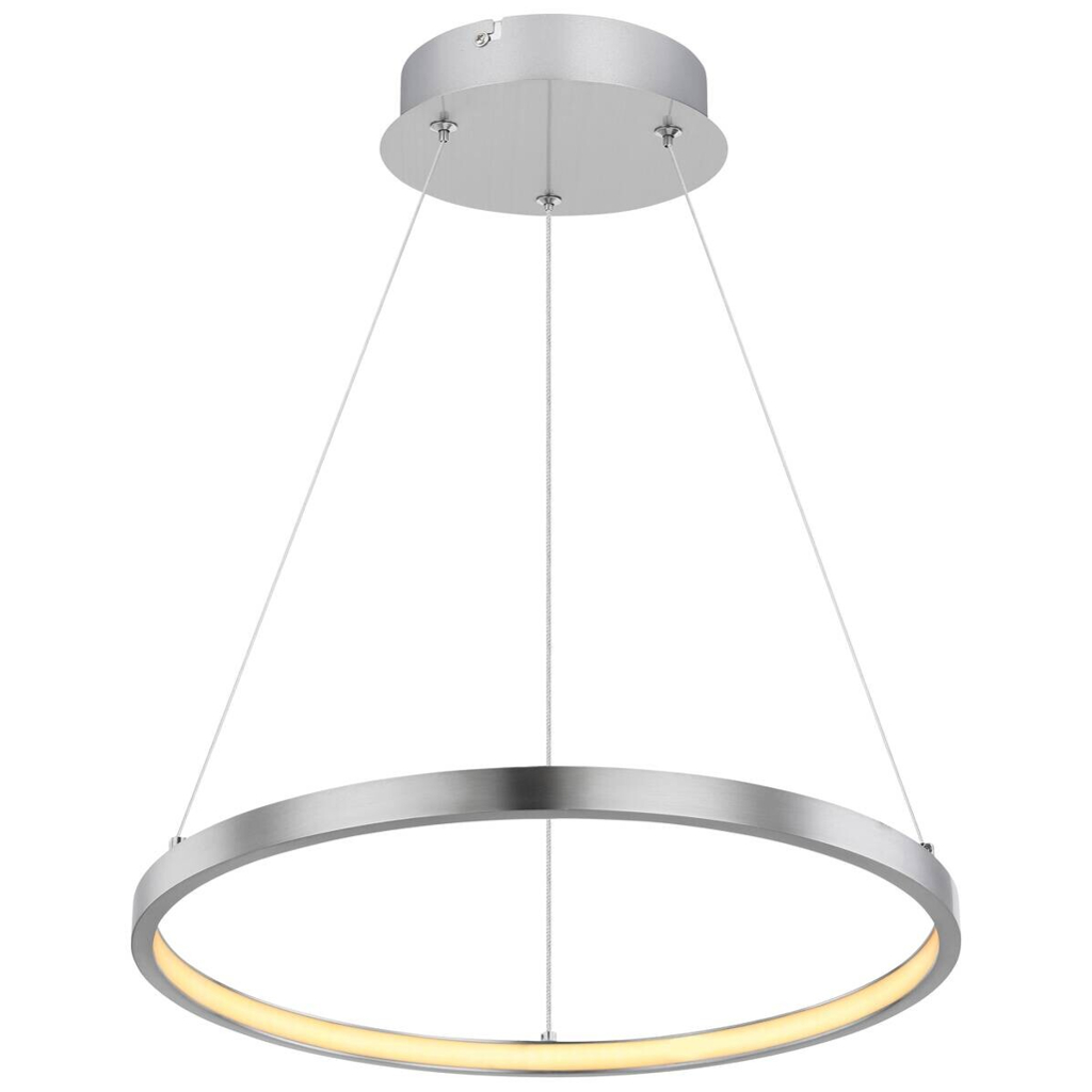 GLOBO LED-Pendelleuchte RALPH 67192-19 nickel Metall Kunststoff H/D: ca. 120x38,5 cm 1 Brennstellen
